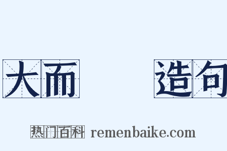 大而無當造句是什么意思的图片